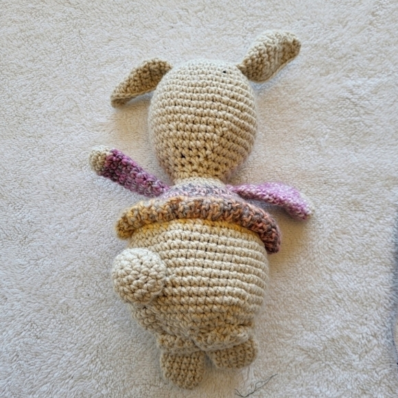 Hotsie Totsie Bunny Crochet Plushie 15 Inches, Christmas Stocking Ready - Picture 4 of 6